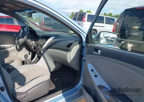 2013 Hyundai Accent Gls/Gs from USA, damaged, VIN KMHCT5AE2DU063459